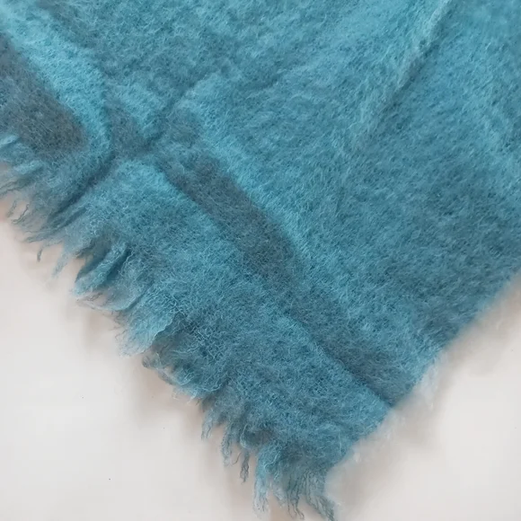 Vintage Cree mills Galloway for 00 "Glenn Cree" 100% mohair scarf - Picture 4 of 7